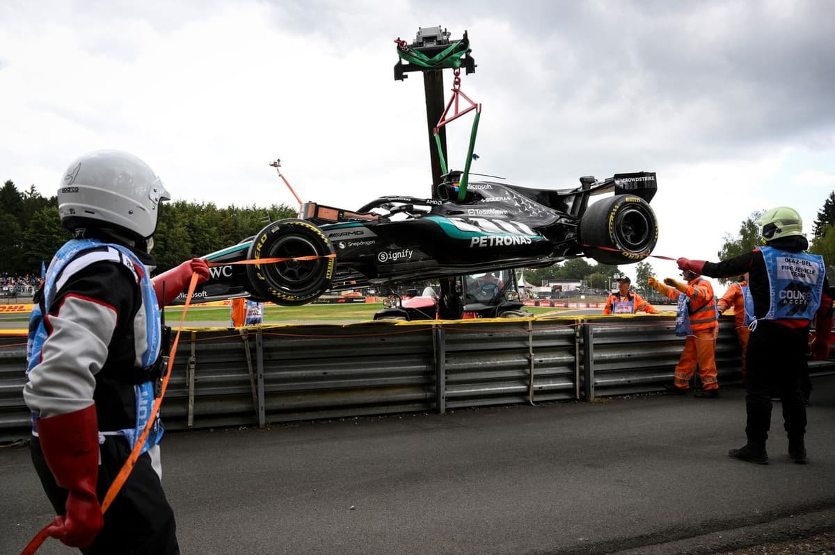 Что можно узнать о днище Mercedes после схода Джорджа Расселла в Бельгии